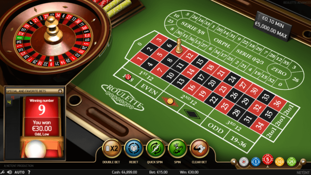 Бонусная игра Roulette Advanced 3